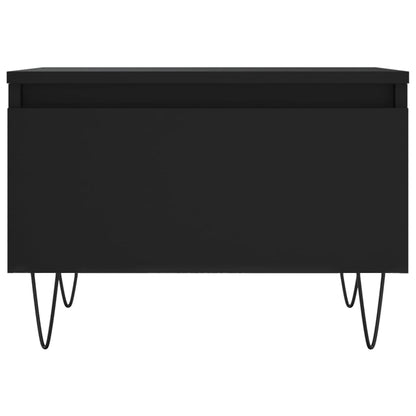 vidaXL Tables basses 2 pcs Noir 50x46x35 cm Bois d'ingénierie