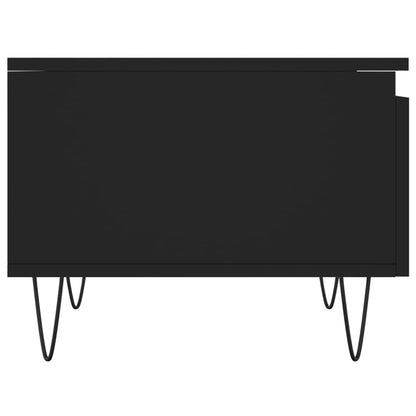 vidaXL Tables basses 2 pcs Noir 50x46x35 cm Bois d'ingénierie