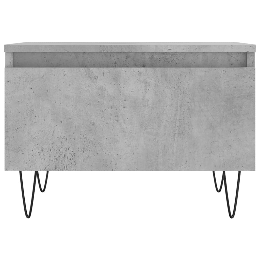 vidaXL Tables basses 2 pcs. Gris béton 50x46x35 cm Bois d'ingénierie
