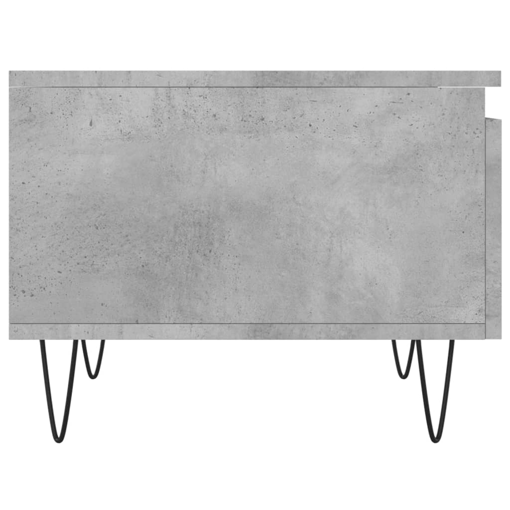 vidaXL Tables basses 2 pcs. Gris béton 50x46x35 cm Bois d'ingénierie