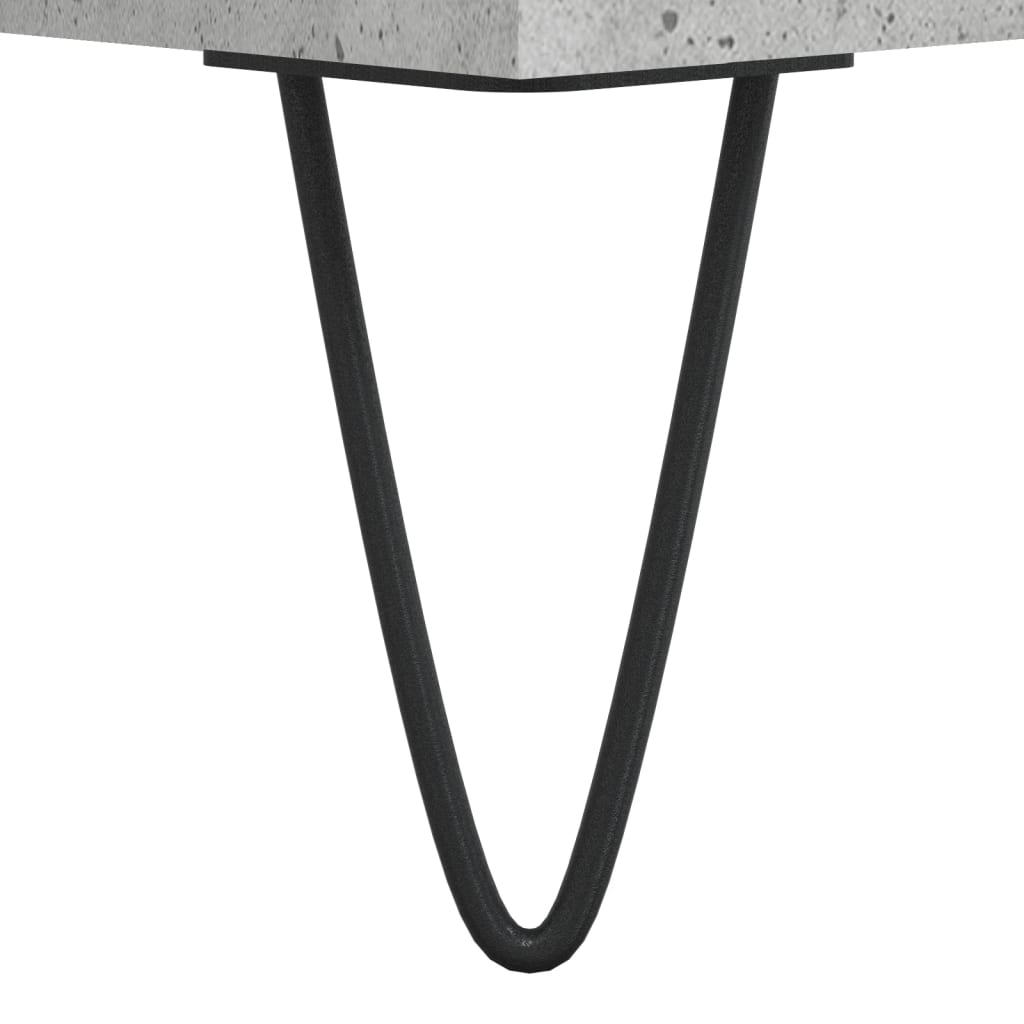 vidaXL Tables basses 2 pcs. Gris béton 50x46x35 cm Bois d'ingénierie