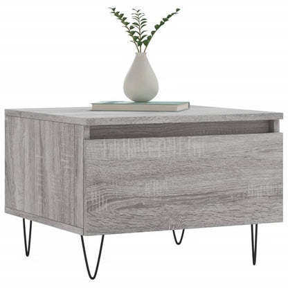 vidaXL Tables basses 2 pcs Gris Sonoma 50x46x35 cm Bois d'ingénierie