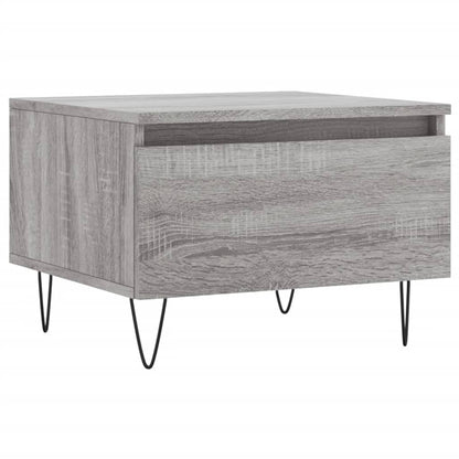 vidaXL Tables basses 2 pcs Gris Sonoma 50x46x35 cm Bois d'ingénierie