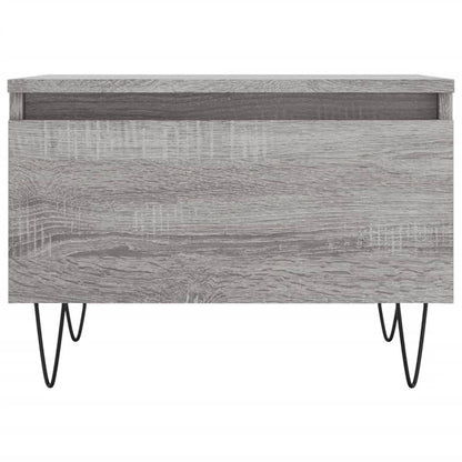 vidaXL Tables basses 2 pcs Gris Sonoma 50x46x35 cm Bois d'ingénierie