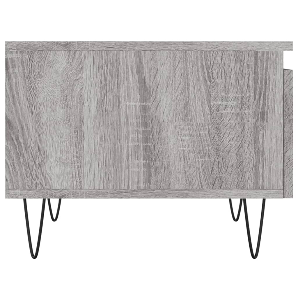 vidaXL Tables basses 2 pcs Gris Sonoma 50x46x35 cm Bois d'ingénierie
