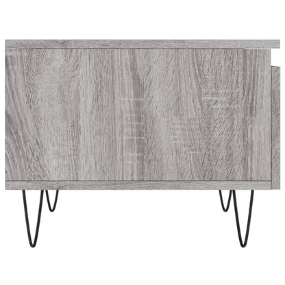 vidaXL Tables basses 2 pcs Gris Sonoma 50x46x35 cm Bois d'ingénierie