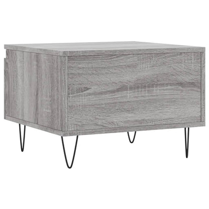 vidaXL Tables basses 2 pcs Gris Sonoma 50x46x35 cm Bois d'ingénierie