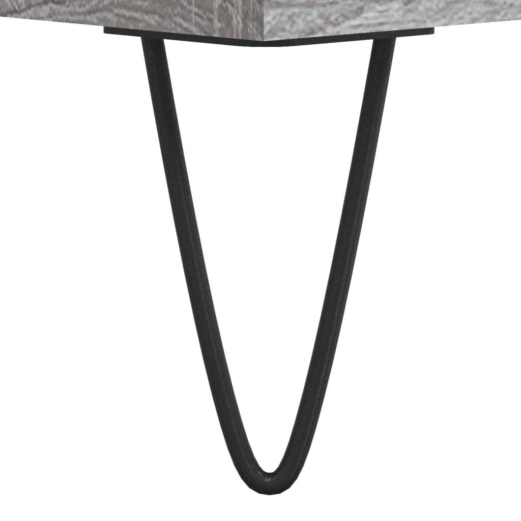 vidaXL Tables basses 2 pcs Gris Sonoma 50x46x35 cm Bois d'ingénierie
