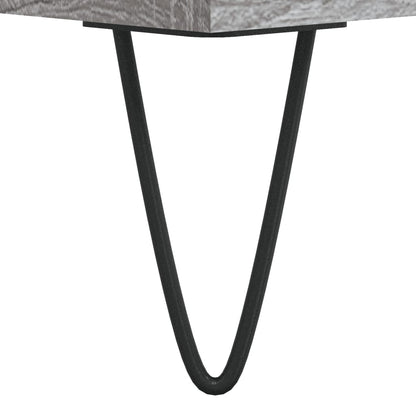 vidaXL Tables basses 2 pcs Gris Sonoma 50x46x35 cm Bois d'ingénierie