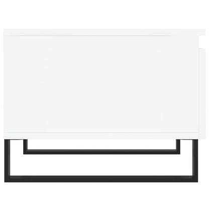 vidaXL Couchtische 2 Stk. Weiß 50x46x35 cm Holzwerkstoff