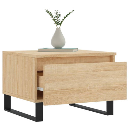 vidaXL Tables basses 2 pcs chêne sonoma 50x46x35 cm bois d'ingénierie