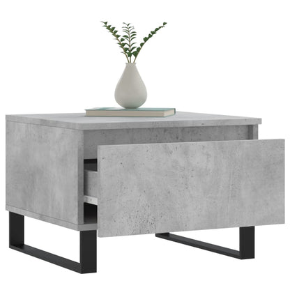 vidaXL Tables basses 2 pcs. Gris béton 50x46x35 cm Bois d'ingénierie