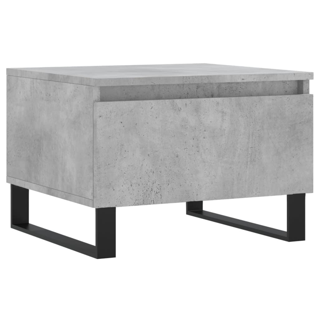 vidaXL Tables basses 2 pcs. Gris béton 50x46x35 cm Bois d'ingénierie