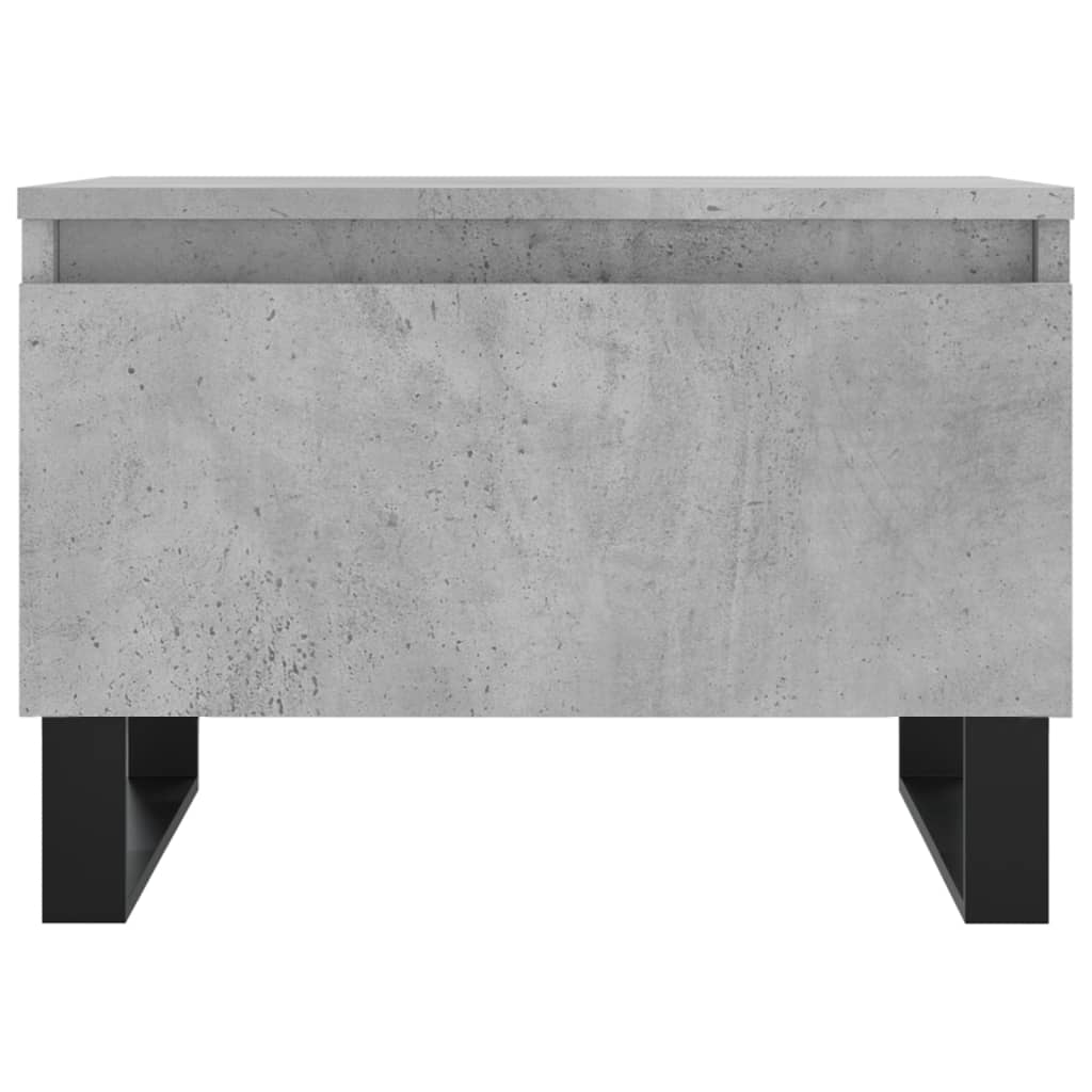 vidaXL Tables basses 2 pcs. Gris béton 50x46x35 cm Bois d'ingénierie
