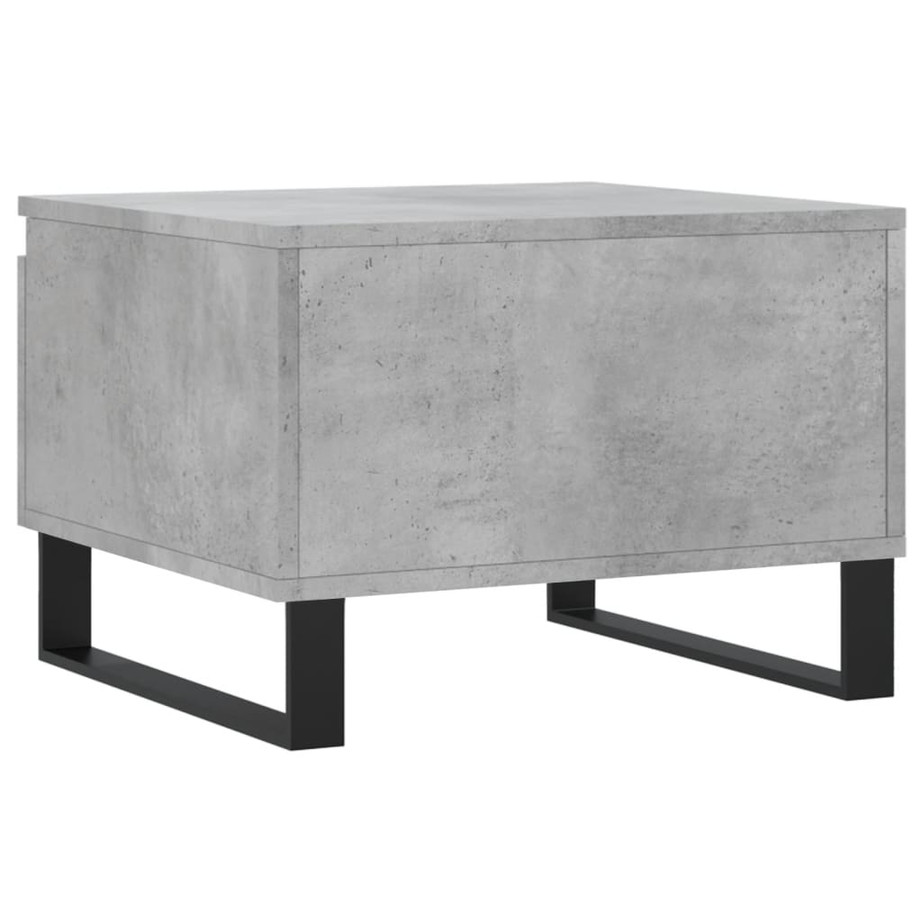 vidaXL Tables basses 2 pcs. Gris béton 50x46x35 cm Bois d'ingénierie