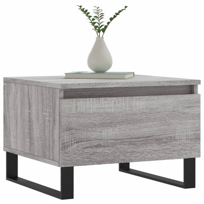 vidaXL Tables basses 2 pcs Gris Sonoma 50x46x35 cm Bois d'ingénierie