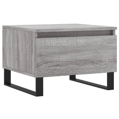 vidaXL Tables basses 2 pcs Gris Sonoma 50x46x35 cm Bois d'ingénierie