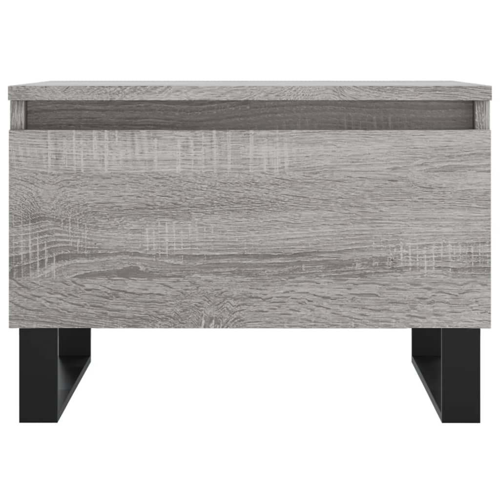 vidaXL Tables basses 2 pcs Gris Sonoma 50x46x35 cm Bois d'ingénierie