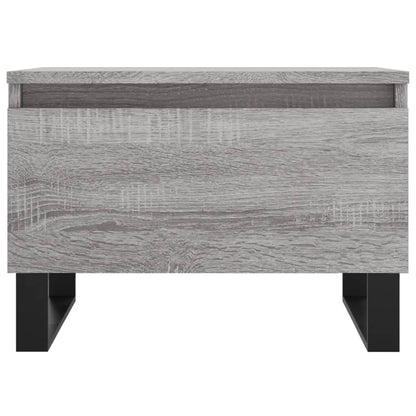 vidaXL Tables basses 2 pcs Gris Sonoma 50x46x35 cm Bois d'ingénierie