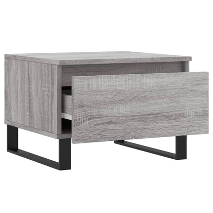 vidaXL Tables basses 2 pcs Gris Sonoma 50x46x35 cm Bois d'ingénierie
