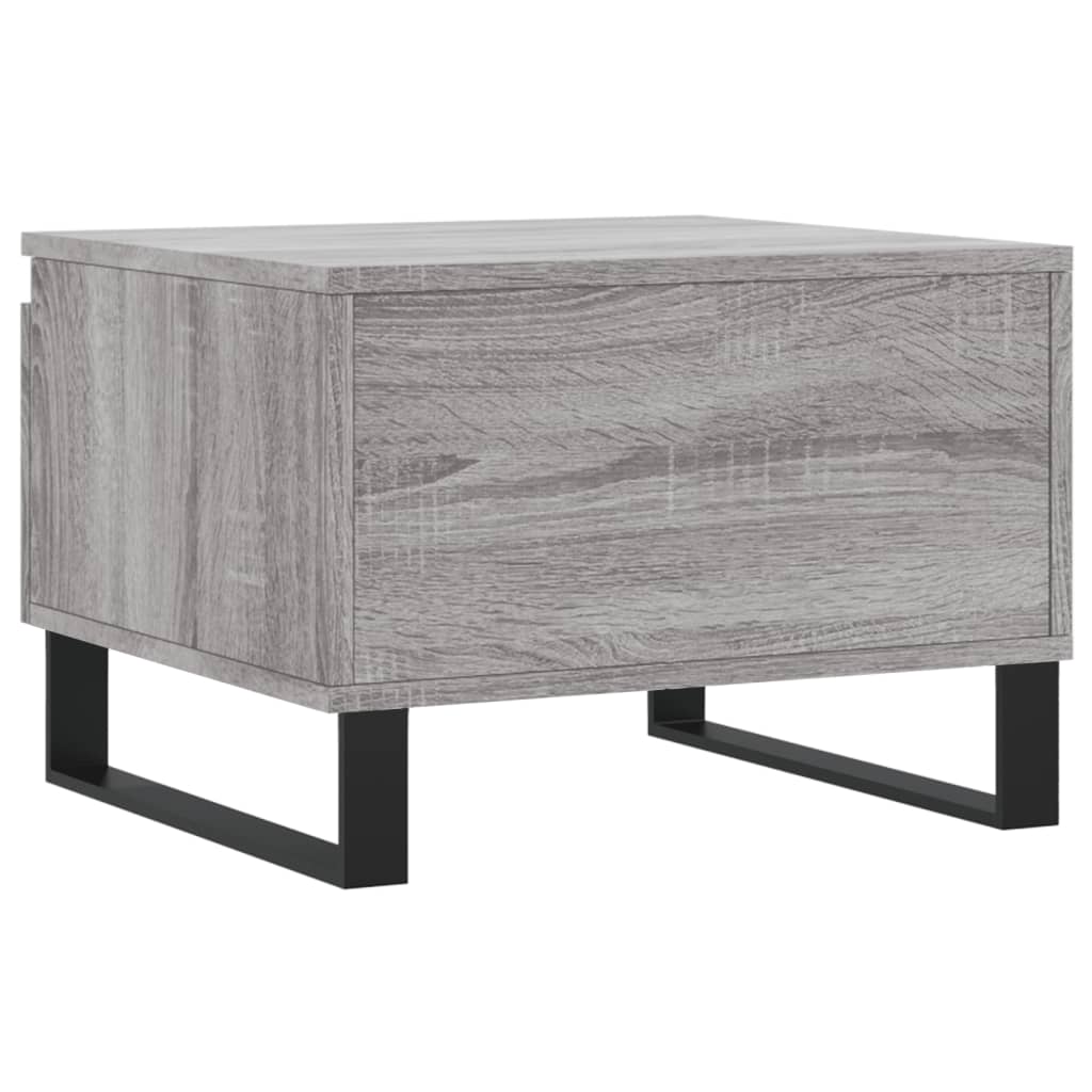 vidaXL Tables basses 2 pcs Gris Sonoma 50x46x35 cm Bois d'ingénierie
