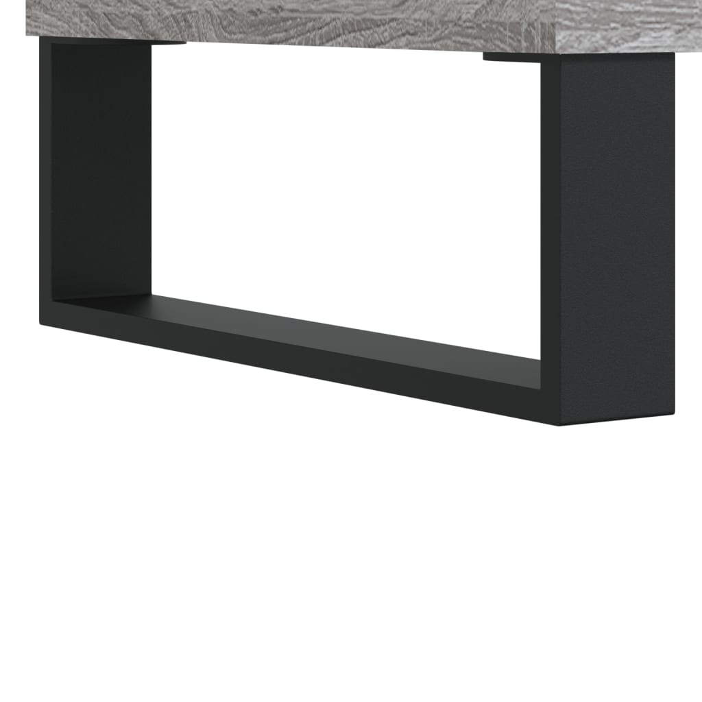 vidaXL Tables basses 2 pcs Gris Sonoma 50x46x35 cm Bois d'ingénierie