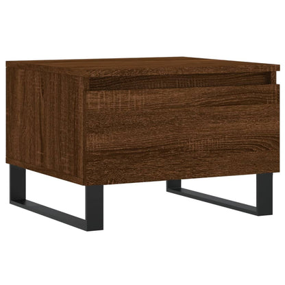 vidaXL Tables basses 2 pcs Aspect chêne marron 50x46x35 cm Bois d'ingénierie