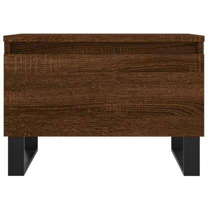 vidaXL Tables basses 2 pcs Aspect chêne marron 50x46x35 cm Bois d'ingénierie
