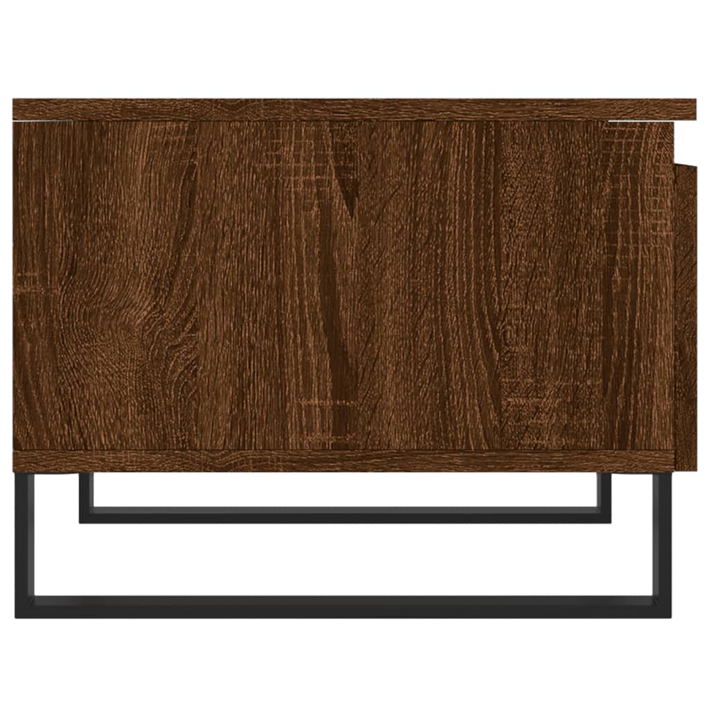 vidaXL Tables basses 2 pcs Aspect chêne marron 50x46x35 cm Bois d'ingénierie