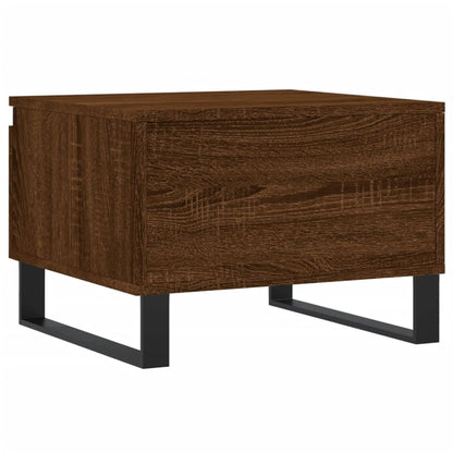 vidaXL Tables basses 2 pcs Aspect chêne marron 50x46x35 cm Bois d'ingénierie