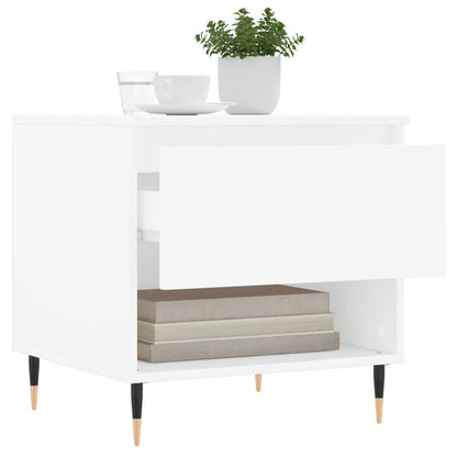 vidaXL Couchtische 2 Stk. Weiß 50x46x50 cm Holzwerkstoff