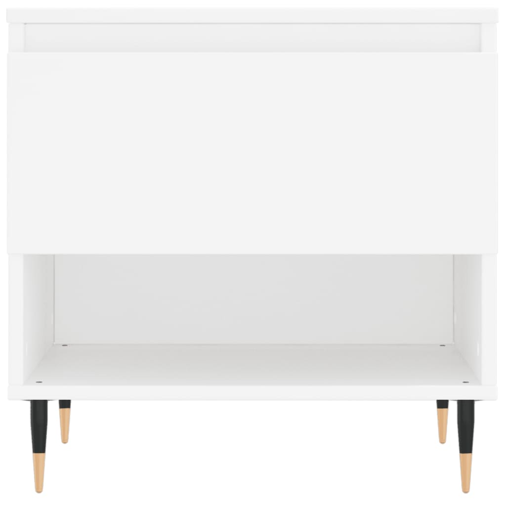 vidaXL Couchtische 2 Stk. Weiß 50x46x50 cm Holzwerkstoff