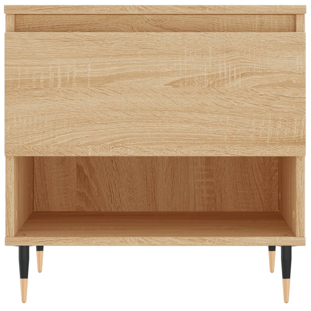 vidaXL Tables basses 2 pcs Chêne sonoma 50x46x50 cm Bois d'ingénierie