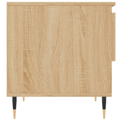 vidaXL Tables basses 2 pcs Chêne sonoma 50x46x50 cm Bois d'ingénierie