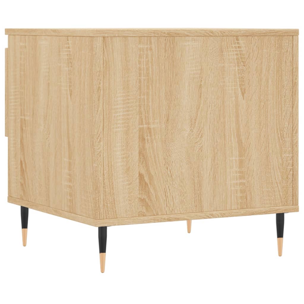 vidaXL Tables basses 2 pcs Chêne sonoma 50x46x50 cm Bois d'ingénierie