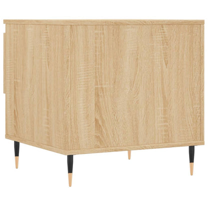 vidaXL Tables basses 2 pcs Chêne sonoma 50x46x50 cm Bois d'ingénierie
