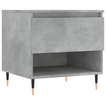 vidaXL Table basse gris béton 50x46x50 cm Aggloméré