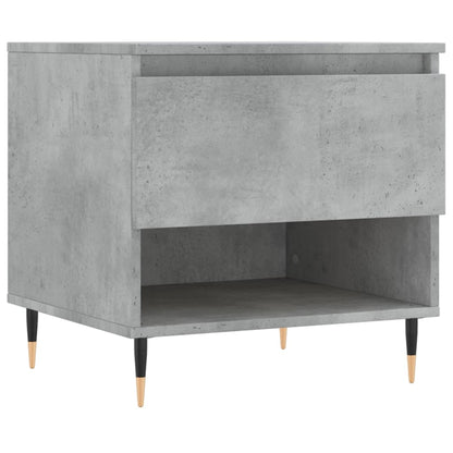 vidaXL Table basse gris béton 50x46x50 cm Aggloméré