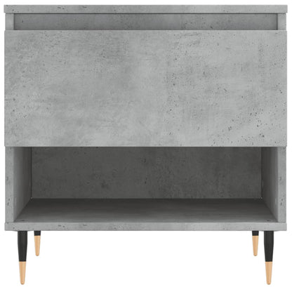 vidaXL Table basse gris béton 50x46x50 cm Aggloméré