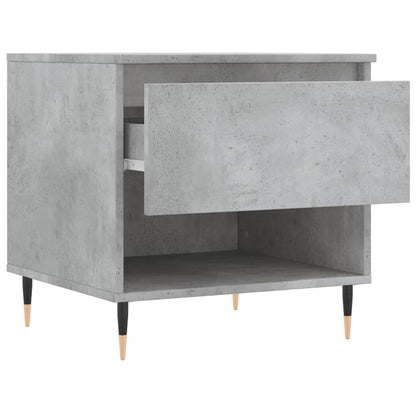 vidaXL Table basse gris béton 50x46x50 cm Aggloméré