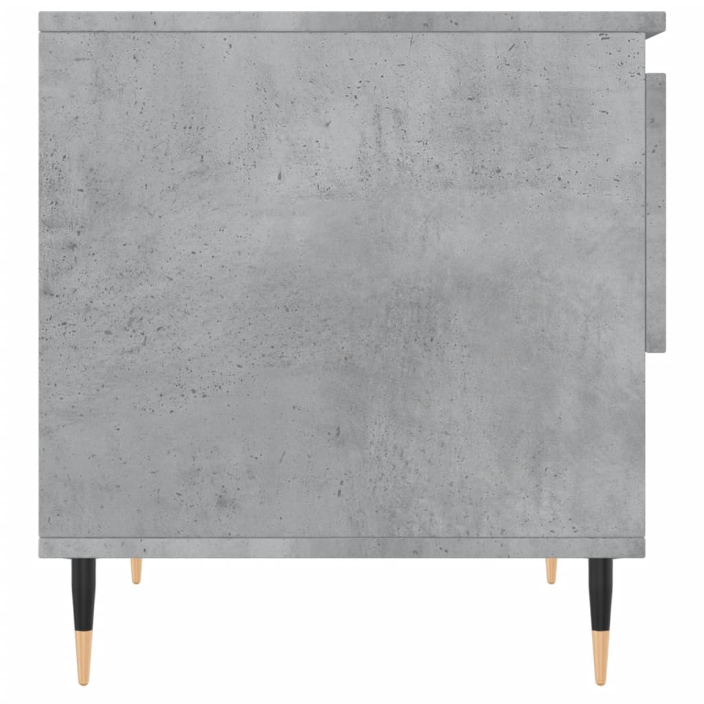 vidaXL Table basse gris béton 50x46x50 cm Aggloméré