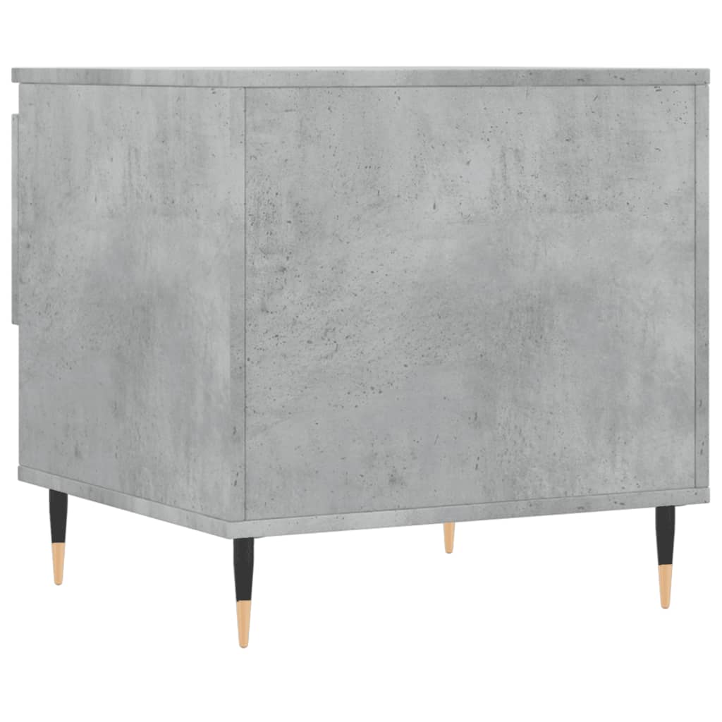 vidaXL Table basse gris béton 50x46x50 cm Aggloméré