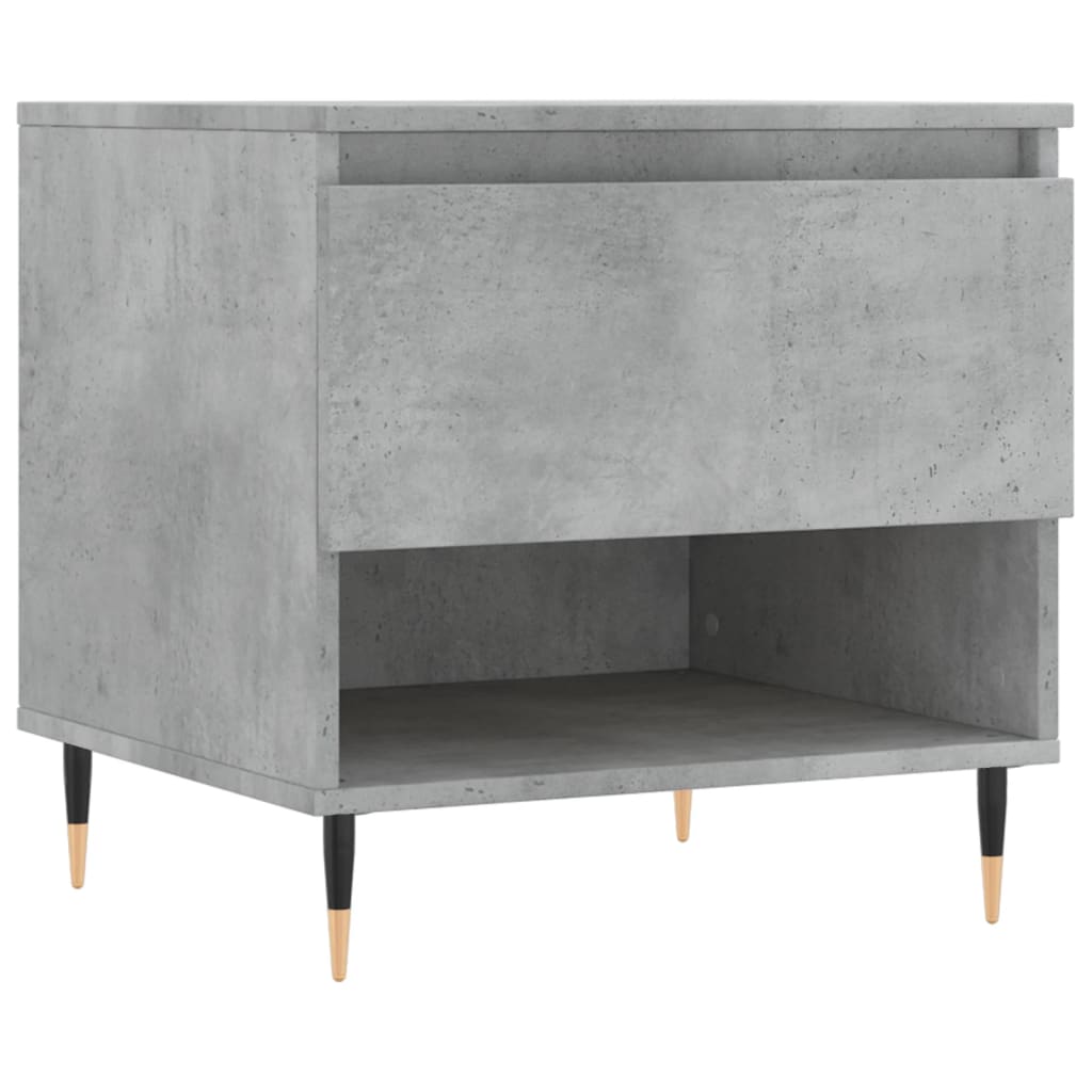 vidaXL Tables basses 2 pcs Gris béton 50x46x50 cm Bois d'ingénierie
