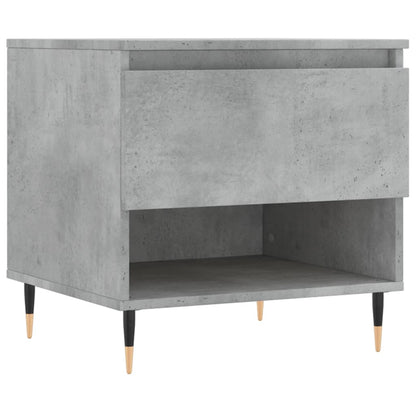 vidaXL Tables basses 2 pcs Gris béton 50x46x50 cm Bois d'ingénierie