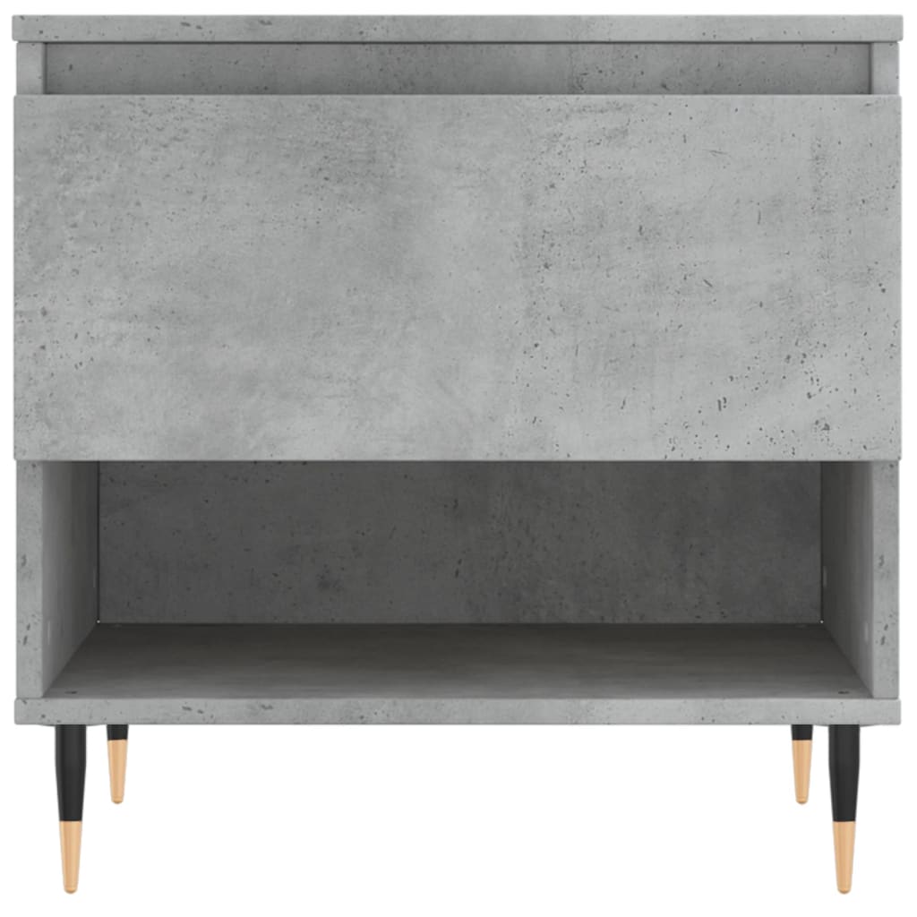 vidaXL Tables basses 2 pcs Gris béton 50x46x50 cm Bois d'ingénierie