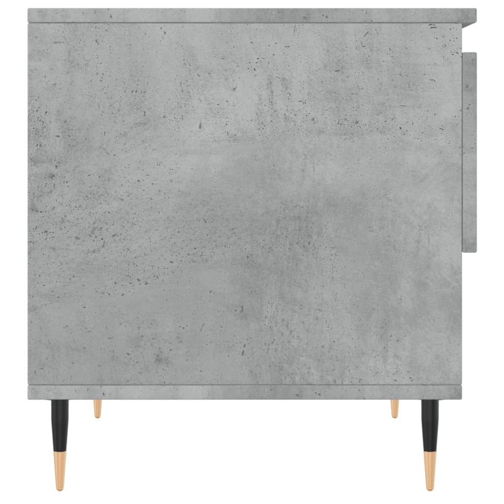 vidaXL Tables basses 2 pcs Gris béton 50x46x50 cm Bois d'ingénierie