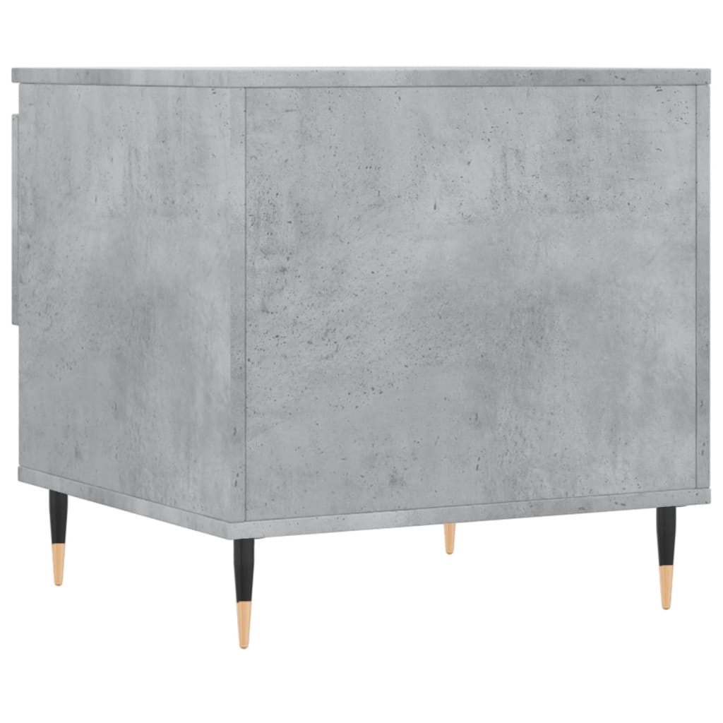 vidaXL Tables basses 2 pcs Gris béton 50x46x50 cm Bois d'ingénierie