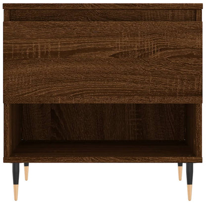 vidaXL Tables basses 2 pcs marron aspect chêne 50x46x50 cm bois d'ingénierie