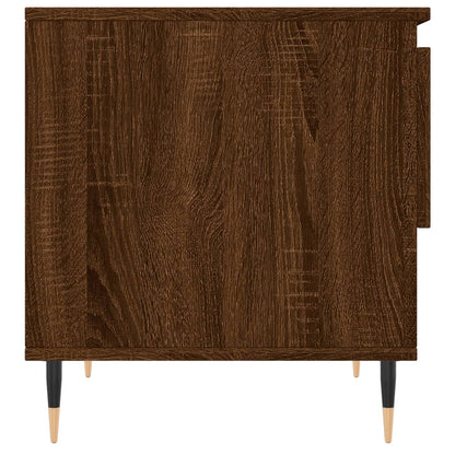 vidaXL Tables basses 2 pcs marron aspect chêne 50x46x50 cm bois d'ingénierie