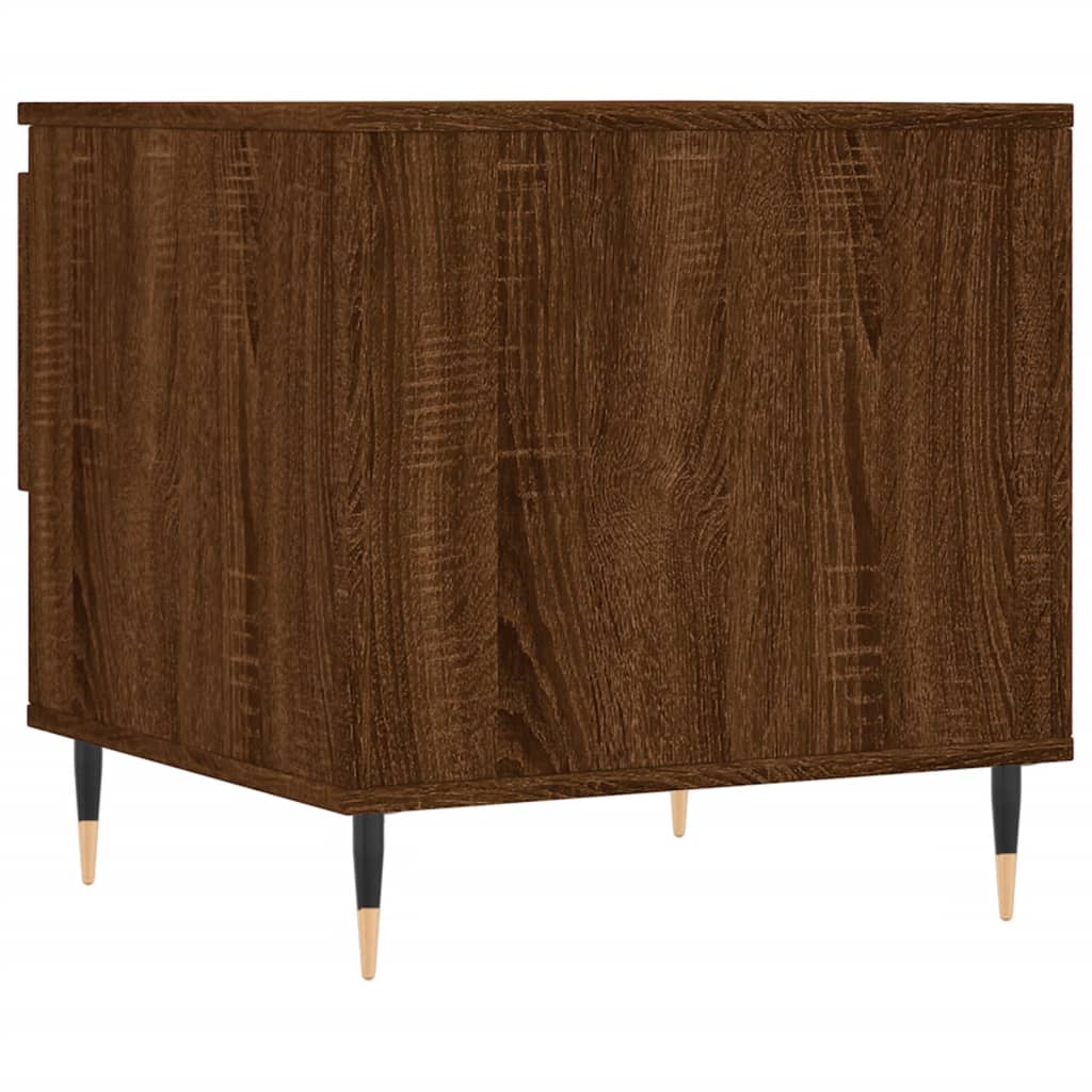 vidaXL Tables basses 2 pcs marron aspect chêne 50x46x50 cm bois d'ingénierie